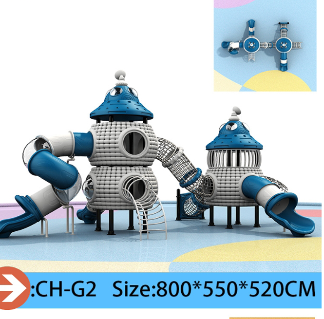 Pumpkin  Robot Theme Large Outdoor Playground Slide  Custom Plastic Combination Slides Climbing Tunnels Adventure Tubes for Parks Kindergartens  Resorts