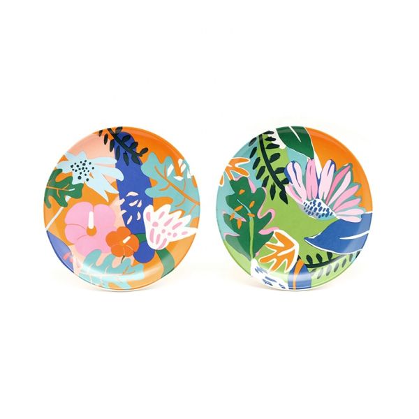 Горячая продажа 8 дюймов посуда керамика высокое качество красочная салатная тарелка для весны летом Порцелановый блюдо