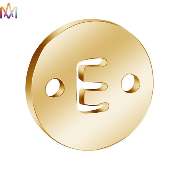 encantos de 8.5m m 26Pcs A-Z Stainless Steel Letter para la joyería