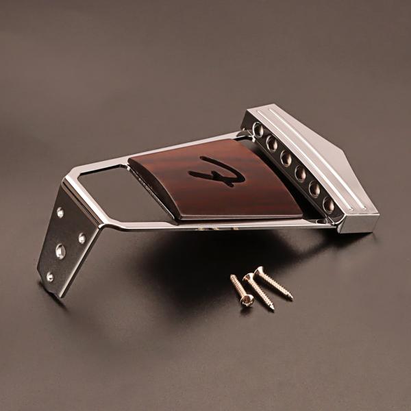 6 Strings Vintage Jazz Guitar Bridge Tailpiece For Electric Guitar Replacement Parts Metal Rosewood With Mounting Screws