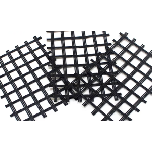 FG Biaxial Grid 100 Asphalt Pavement Knitted Glass Fiber Geogrid Reinforce Soft Soil  Road Construction