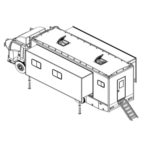 Customized Heavy Duty Outdoor Mobile Camping Shelter Truck Lodging Vehicle Domitory Logistics Emergency Support