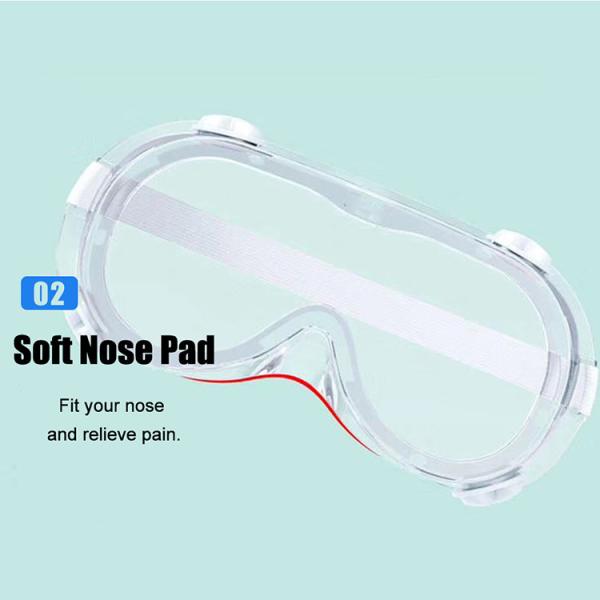 Soft PVC Eye Protection Goggles Disposable Anti Virus / Splash Medical Usage