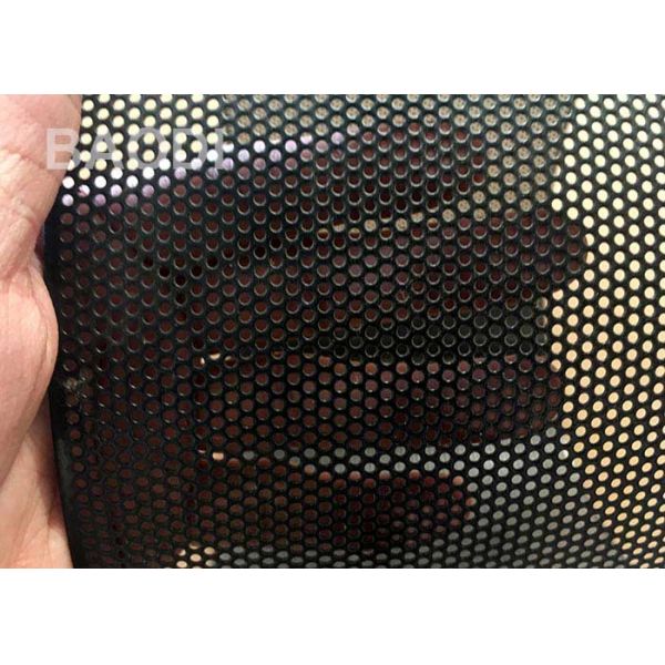 Powder Coated Round Hole Steel 3.5mm Perforated Metal Tube