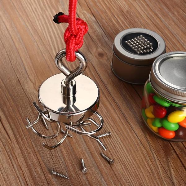 Heavy Duty Neodymium Magnet Fishing Kit With Countersunk Hole Eyebolt