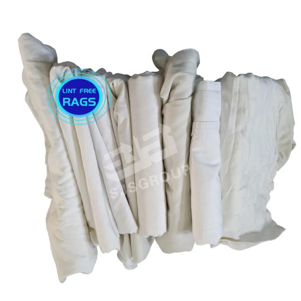 Petroleiro de óleo que limpa o algodão branco de 49*49cm que limpa Rags