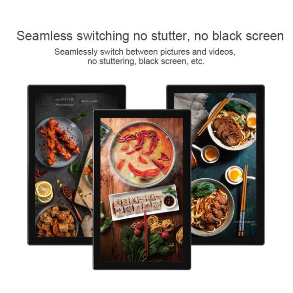 43 inch Super Thin Wall Mount LCD Digital Signage Display With Free CMS Software