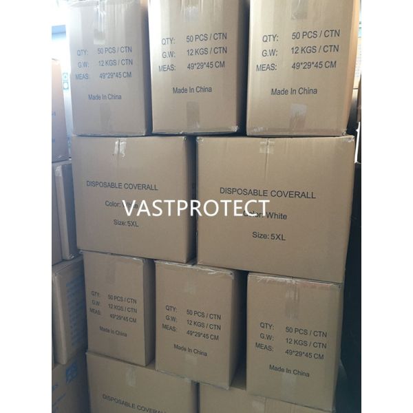 Одноразовые белые микропористые костюмы 56GSM Tyvek 500 PPE