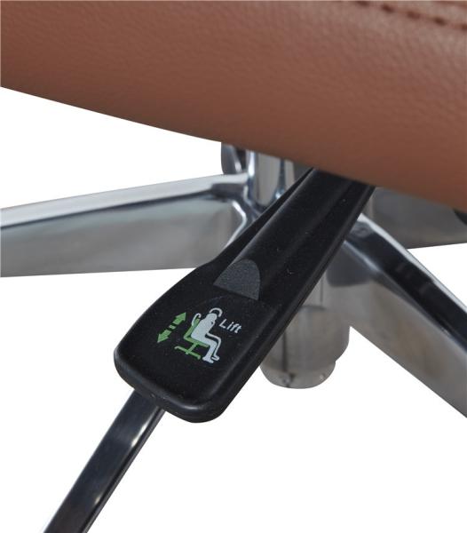 Modern Executive Chairs 330mm  Glass III Brown Leather Executive Office Chair SGS