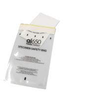 Bolso disponible plástico del espécimen de los laboratorios de los hospitales con el bolsillo del documento