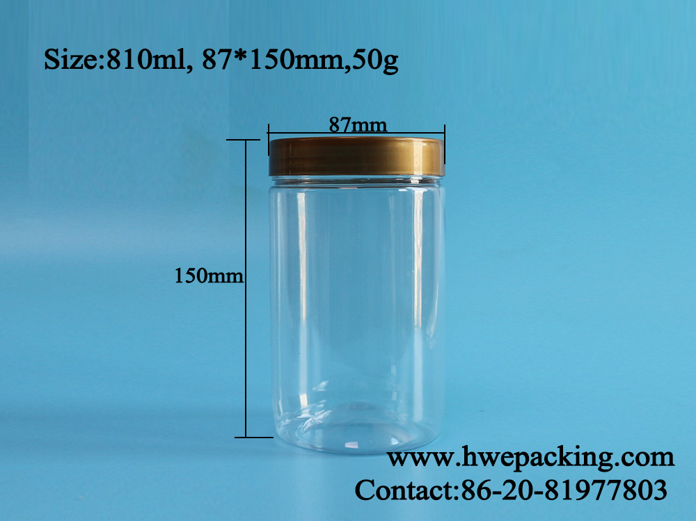 Пластмасса свободной еды Bpa безопасная раздражает упаковку плодов закуски 810ml сухую