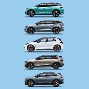 Pequeño vehículo usado Volkswagen SUV eléctrico Coupé como diseño VW ID4 Crozz