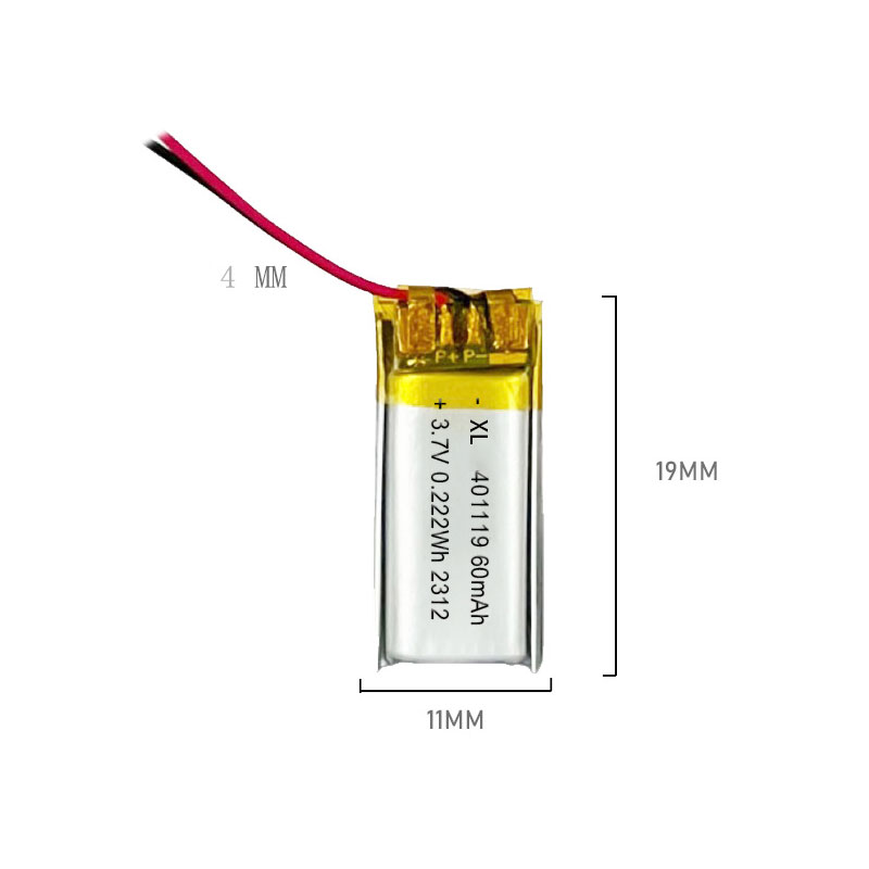 401119 Lithium Polymer Battery 3.7V 60mAh Battery Battery for bluetooth Headset Remote Control Selfie Stick