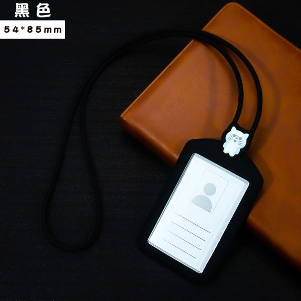 Профессиональный держатель кремниевой карты с ремнем на шее без BPA