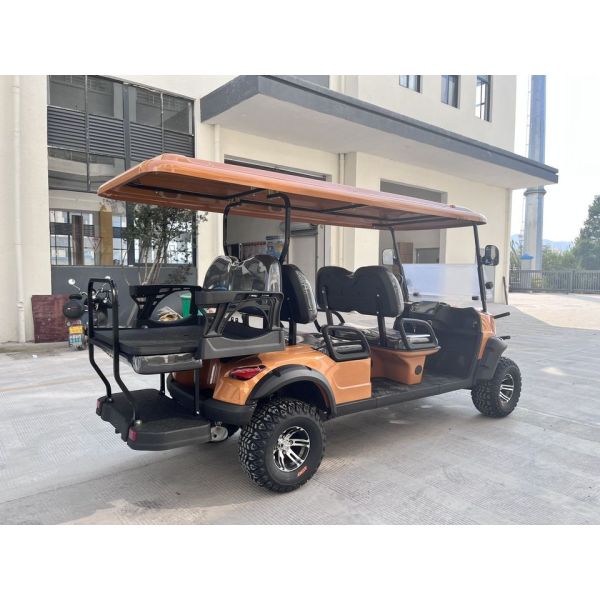 4+2 сиденья электрический гольф-кар настройка новая энергия осмотр автомобиля пейзажная зона приемная
