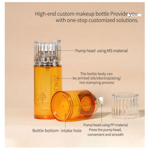 15ml Airless Lotion Pump Bottles Cosmetic Airless Pump Bottles AS Collar For Packaging
