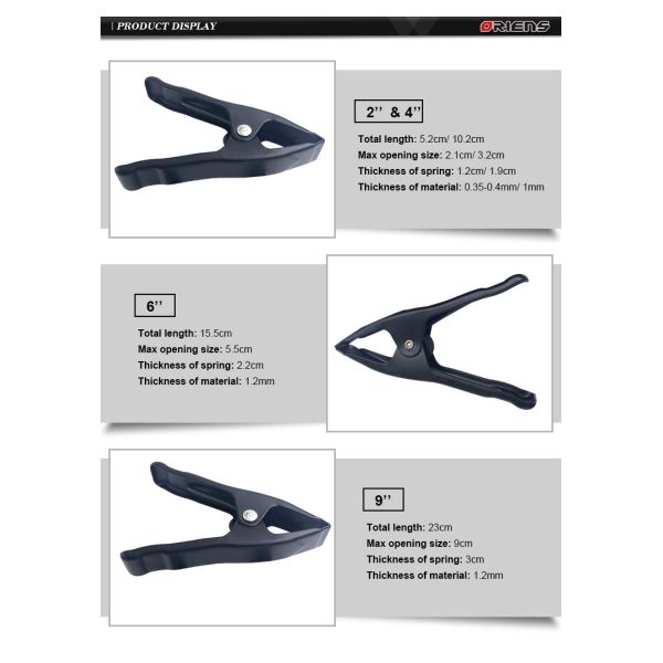 2 4 6 9 дюймовые тяжелые металлические пружинные зажимы Деревянная работа DIY фоны фотостудии