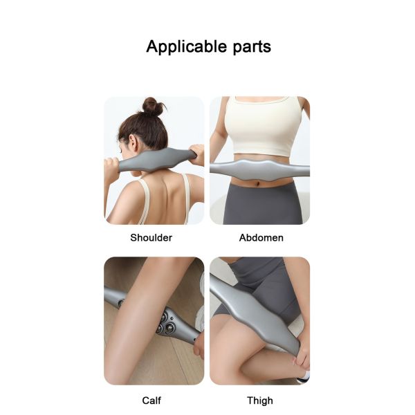 Body Massager Magnetic Bead Manual Meridian Massage Brush for Slimming and Beauty