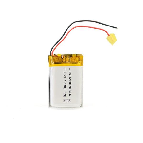 Rechargeable 300mAh 3.7 V Li Polymer Battery Longer Cycle Life