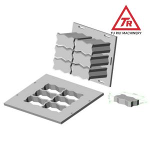 Industrial Concrete Block Moulds Smooth Finishes Interlocking Block Mold