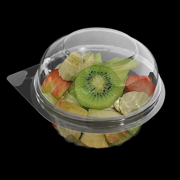 Customized Plastic Berry Containers 10oz With Dome Lid For Vegetable Salad