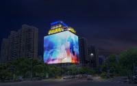 IP67 LED Grid Screen RGB 12V de alta luminosidad LED Screen Mesh para la decoración de edificios