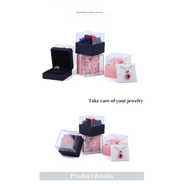 La boîte de collier de rose de luxe pour une présentation captivante