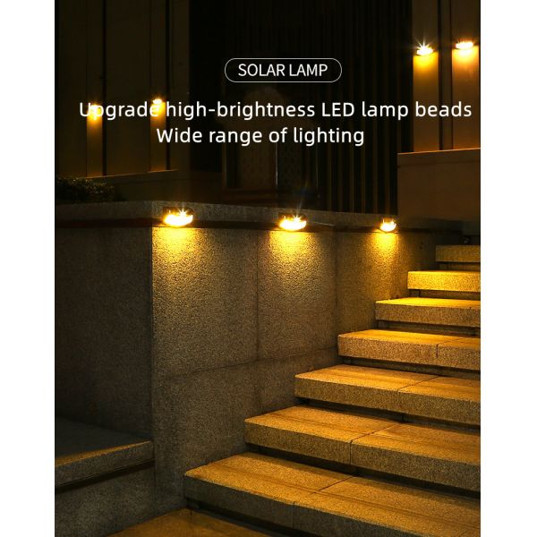 Outdoor Courtyard Waterproof Lighting Led Light Control Solar Wall Light for Garden
