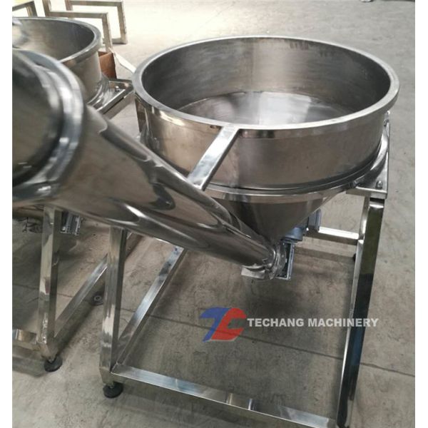 Stainless Steel Tubular Screw Conveyor Flour Screw Conveyor With Round Hopper