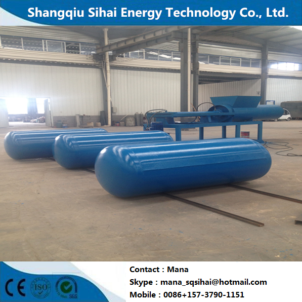 380V Использованные пластиковые шины Рециклирующая машина для топливного масла Углеродный черный