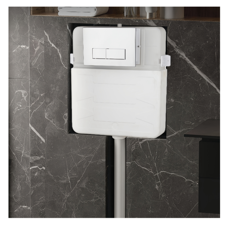 Plastic Toilet Flush Water Tank for Modern Ceramic Toilet WC in Bathroom Renovation