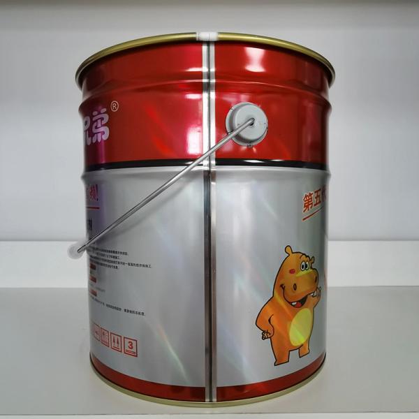 Stackable Steel 5 Gallon Metal Pail With Lid  Rust Resistant Tight Seal