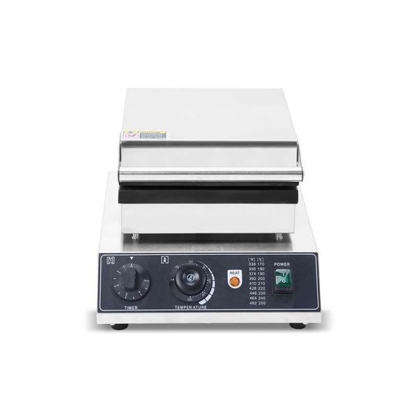 Lojas de alimentos e bebidas Fabricante de waffles quadrados elétricos comerciais com fatias simples/dobras