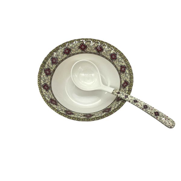 Camping Outdoor Melamine Soup Bowl Imitation Porcelain Durable