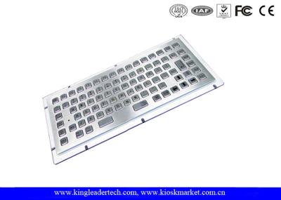 Teclado industrial do quiosque da Líquido-Prova de aço inoxidável mini com 86 chaves