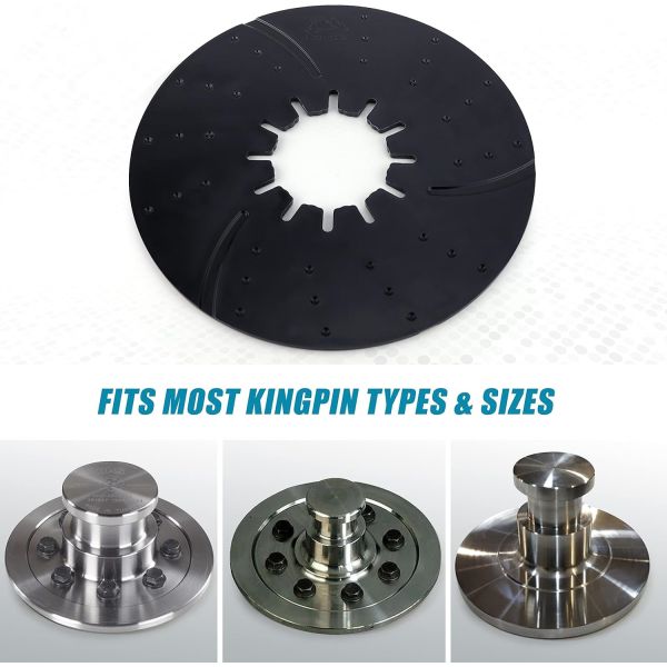 Easy Install Fifth Wheel Lube Plate 10 Inch 12 Inch Self-Lubricating Hitch Disc with Built-in Lubricant for RV Caravan
