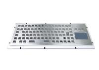 Teclado industrial de montagem traseiro 20mA SUS304 com rato Trackpad do Trackball