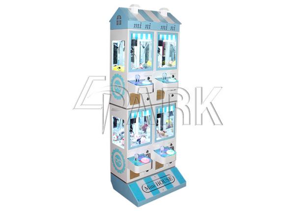 Four people mini crane machine cheap price coin pusher doll crane machine free play