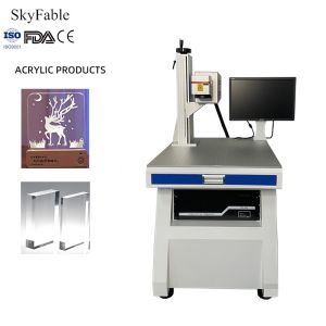 Multifunction CO2 Laser Marking Machine High Precision 0.01 - 0.1mm Marking Line Width