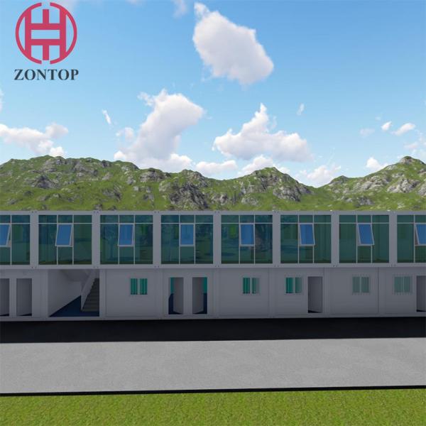 Zontop Modular Prefabricated Homes Prefab Light Steel Structure Frame Import Container House