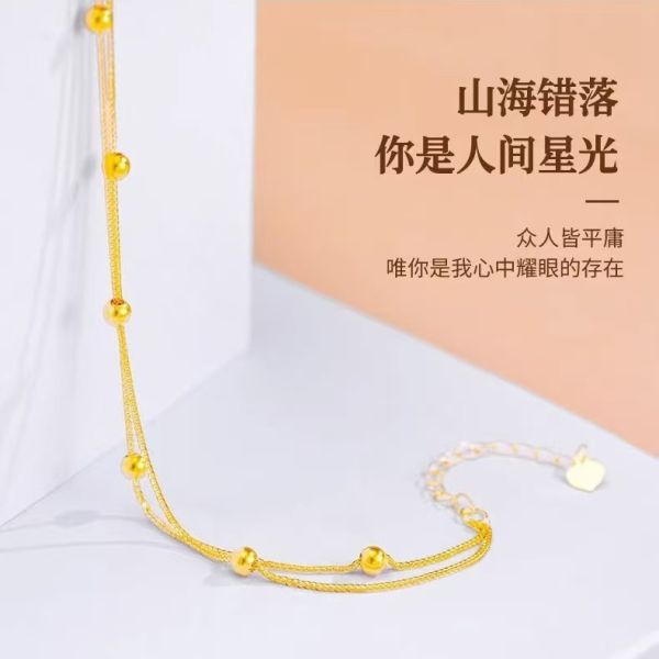 18K GOLD AU750 Trendy bracelet combining modern aesthetics with practical design suitable for bulk orders and corporate merchandise