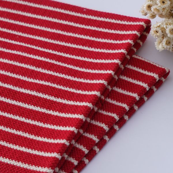 Tissu résistant à l'usure, étirement et pique 260gm 100 coton, bande de tricot texture