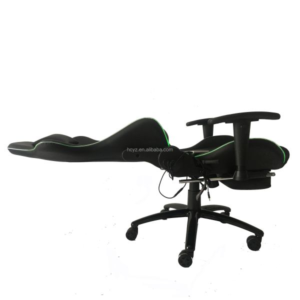 Synthetic Leather RGB Gaming Chair with Massage Function RGB Lights and High Comfort