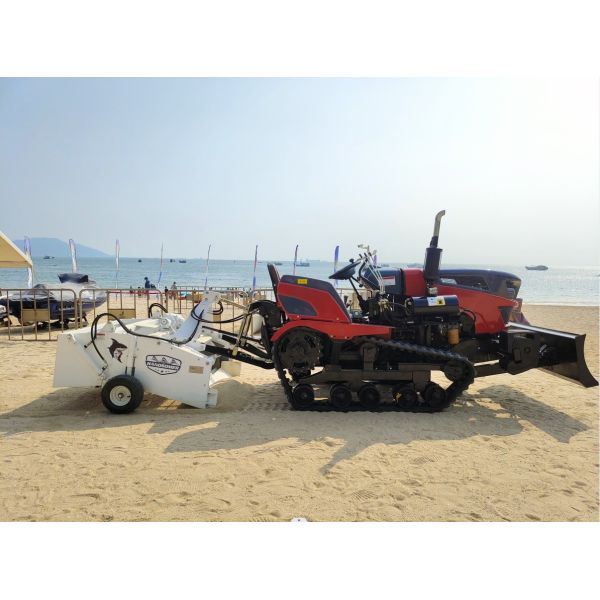 Alkaline Cleaning Beach Sweeper for Sand Cleaning The Great Beach Clean Sand Machine