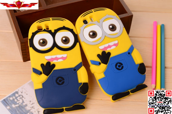 100% Qualify And Brand New Fashion Cartoon Silicone Cover Case For Lenovo A828T Colorful