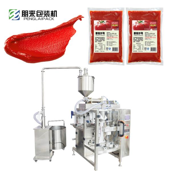 Multi Purpose High Viscosity Liquid Paste Vacuum Packing Machine, Zero Air Inside Finished Bags, Automatic Vacuum Sealer For Salad Sauce, Pepper Sauce and Various Thick Sauces Factory Direct Price