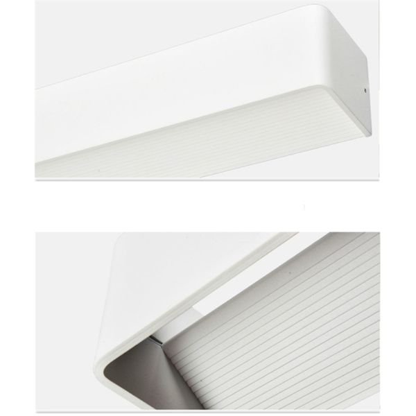 18 Watt White Long Barled Interior Wall Sconces Shine Up Or Down Low Brightness Decay