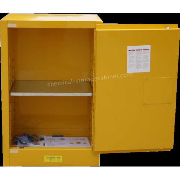 2 Door Vented Laboratory Locking Metal Flammable Storage Cabinet For Liquid Chemical