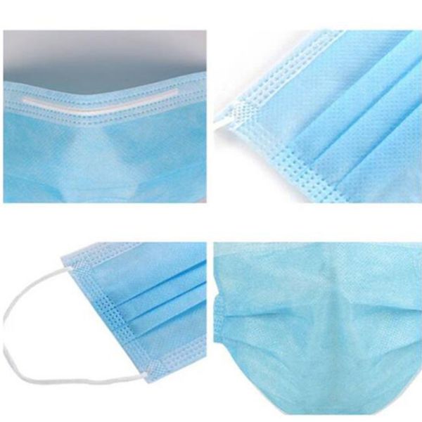 Earloop Dispsoable Face Mask Surgical Medical Procedure 3 Ply Skin Friendly