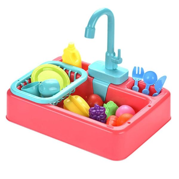Electric Dishwasher Playing Toy Kitchen Toys Set for Boys Girls Age Range 2 to 4 Years